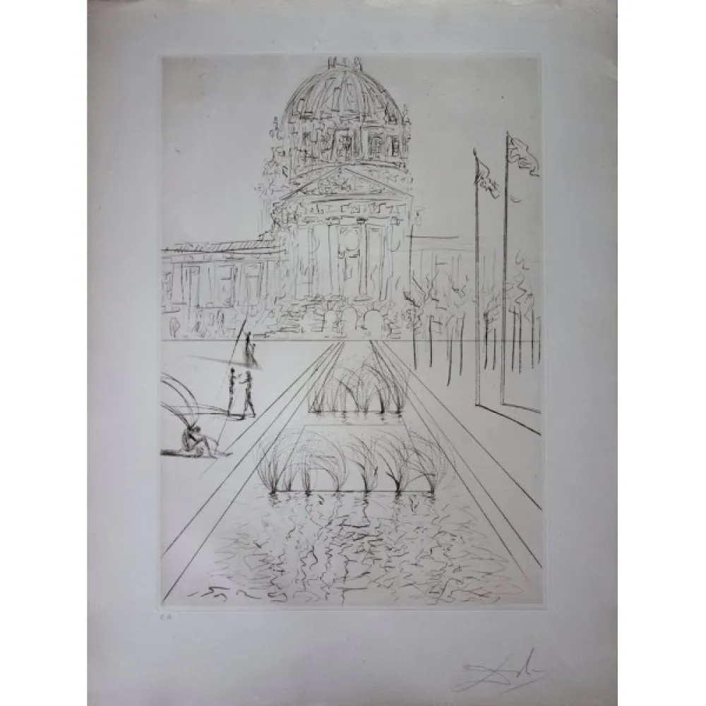 版画 Dali - San Francisco : City Hall