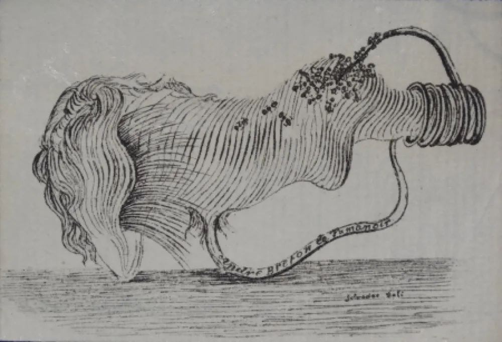 版画 Dali - Tamanoir - André Breton