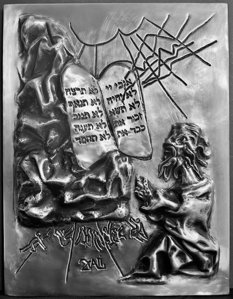 凸版印刷 Dali - The 10 Commandments Platinum Bas Relief