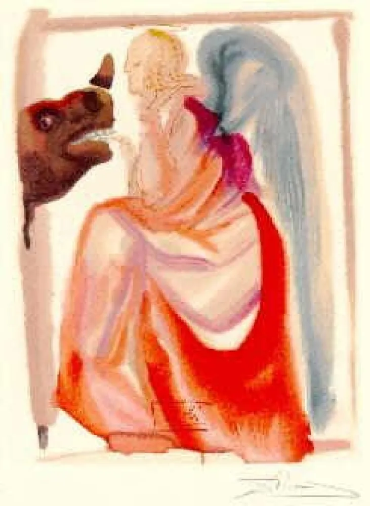 石版画 Dali - The Divine Comedy - Paradise - Chant 6