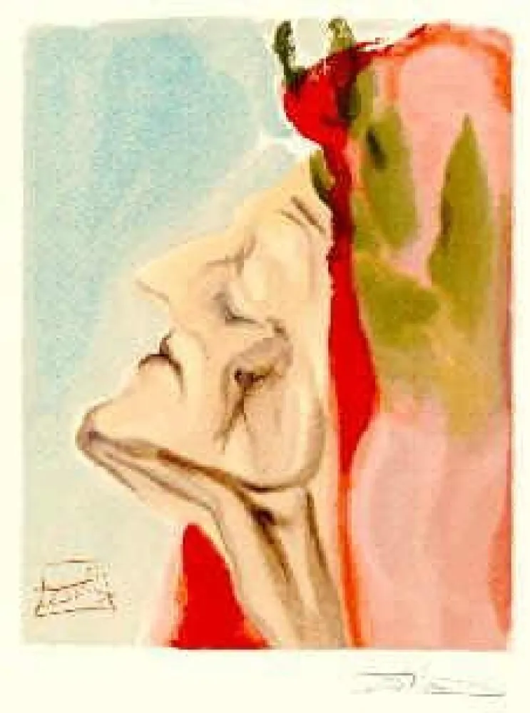 石版画 Dali - The Divine Comedy - Paradise - Chant 7