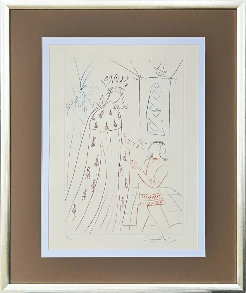 干刻版画 Dali - The Knighting of Lancelot