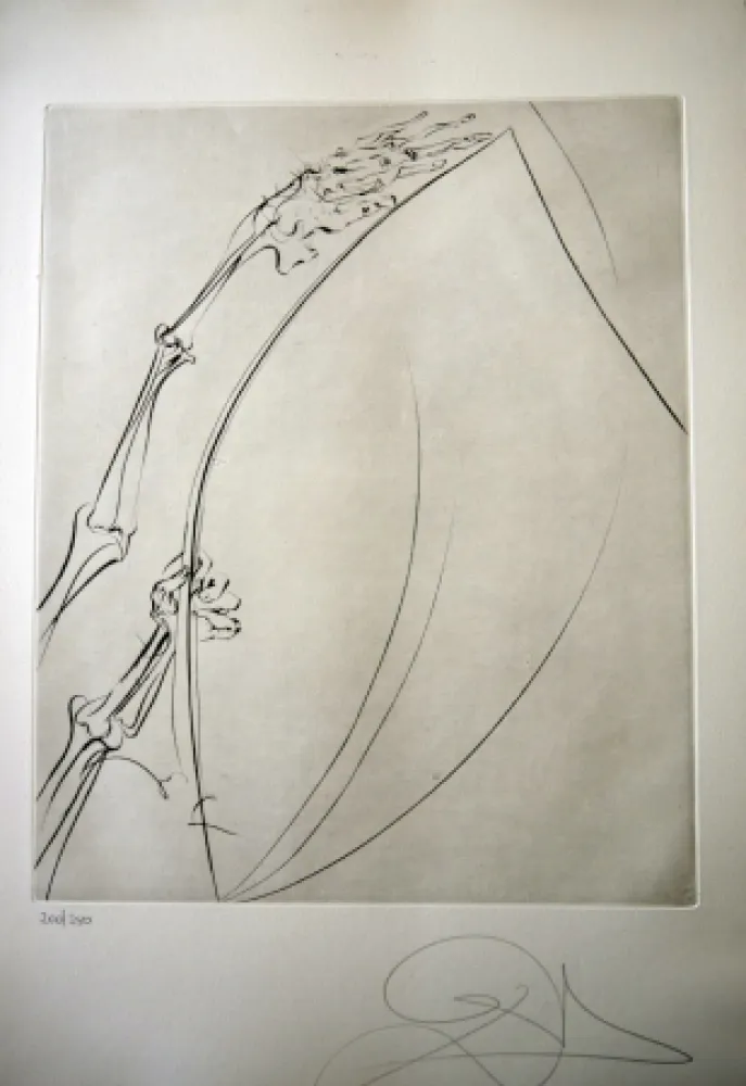 干刻版画 Dali - THE ROD