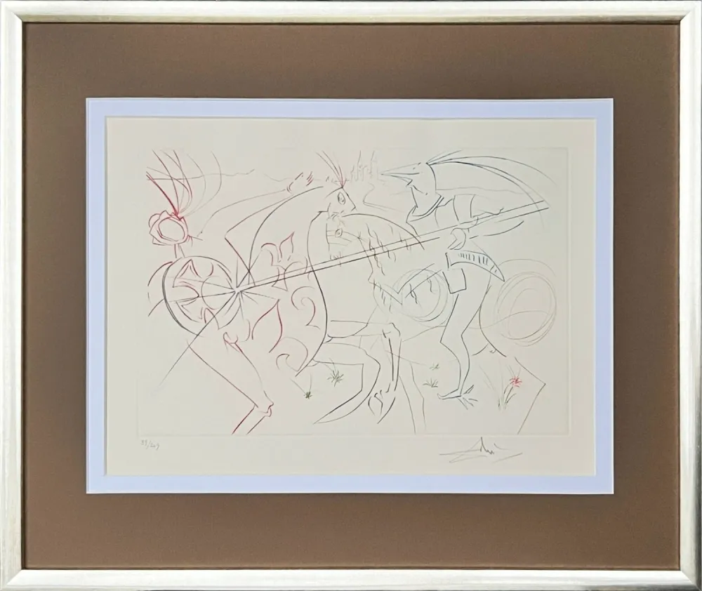 干刻版画 Dali - The Sad Garde