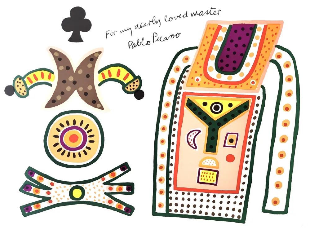 石版画 Davie - Hommage a Picasso.