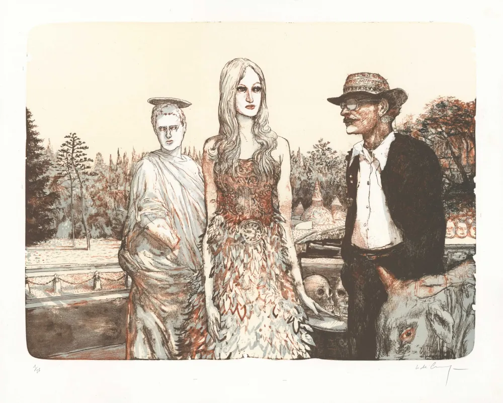 石版画 De Crécy - Le Jardin de Vénus