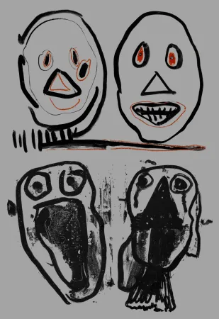 数码版画 De Jong - Macca-bêtes (centre)