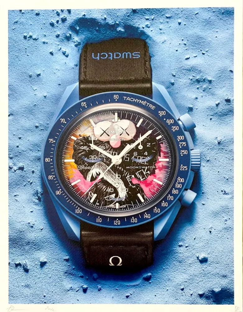 数码版画 De Noé - Swatch Blue Kaws