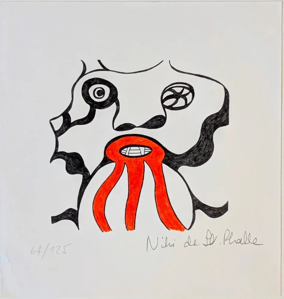 石版画 De Saint Phalle - Le Golem - Jerusalem 