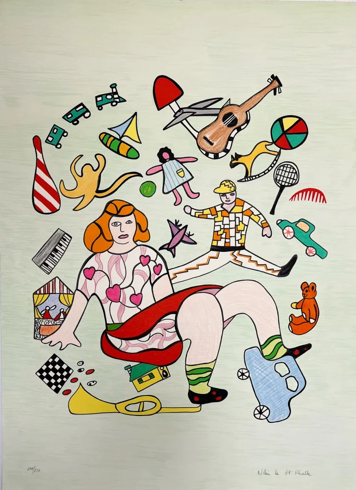 石版画 De Saint Phalle - Les Jouets