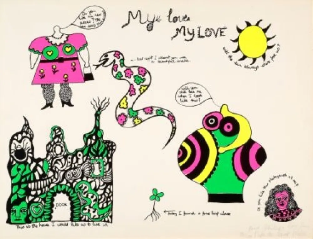 丝网印刷 De Saint Phalle - My love,my love