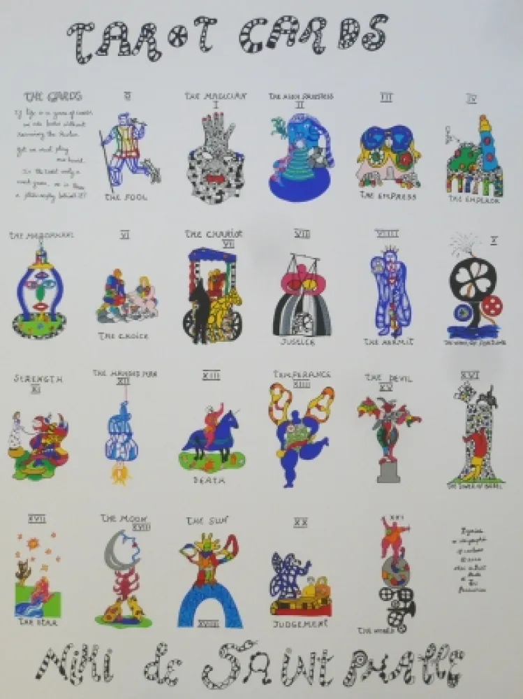 丝网印刷 De Saint Phalle - TAROTS CARDS