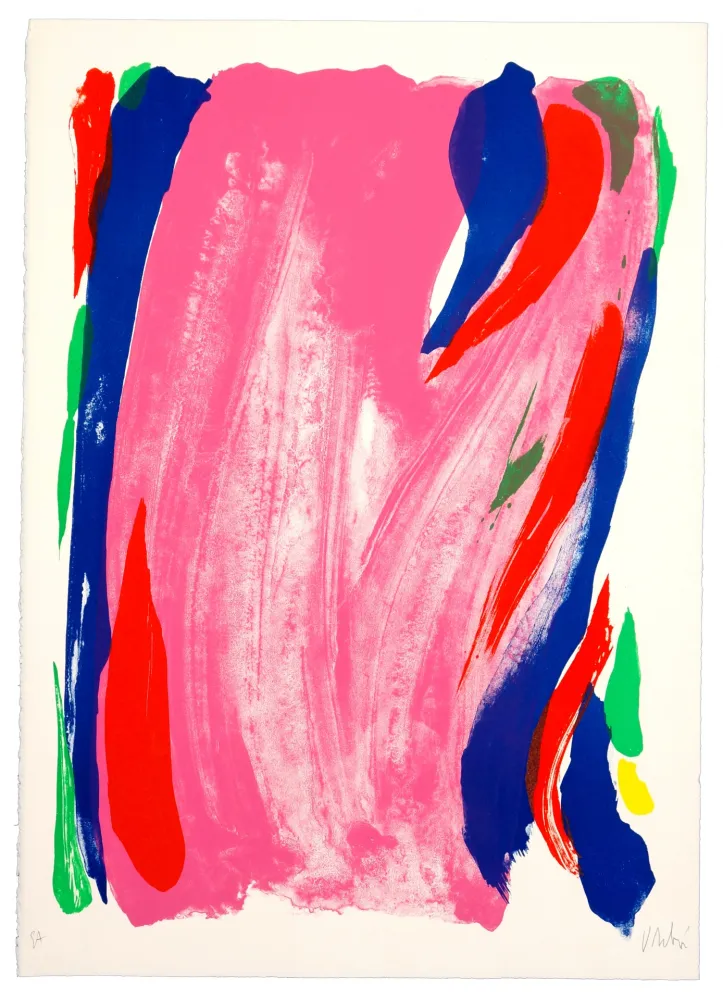 石版画 Debré - Rose du Salon de Mai