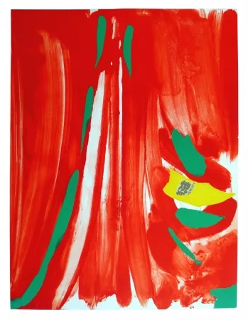 石版画 Debré - Xian rouge - Deuxième planche