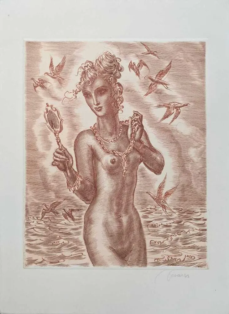 蚀刻版画 Decaris - Vénus