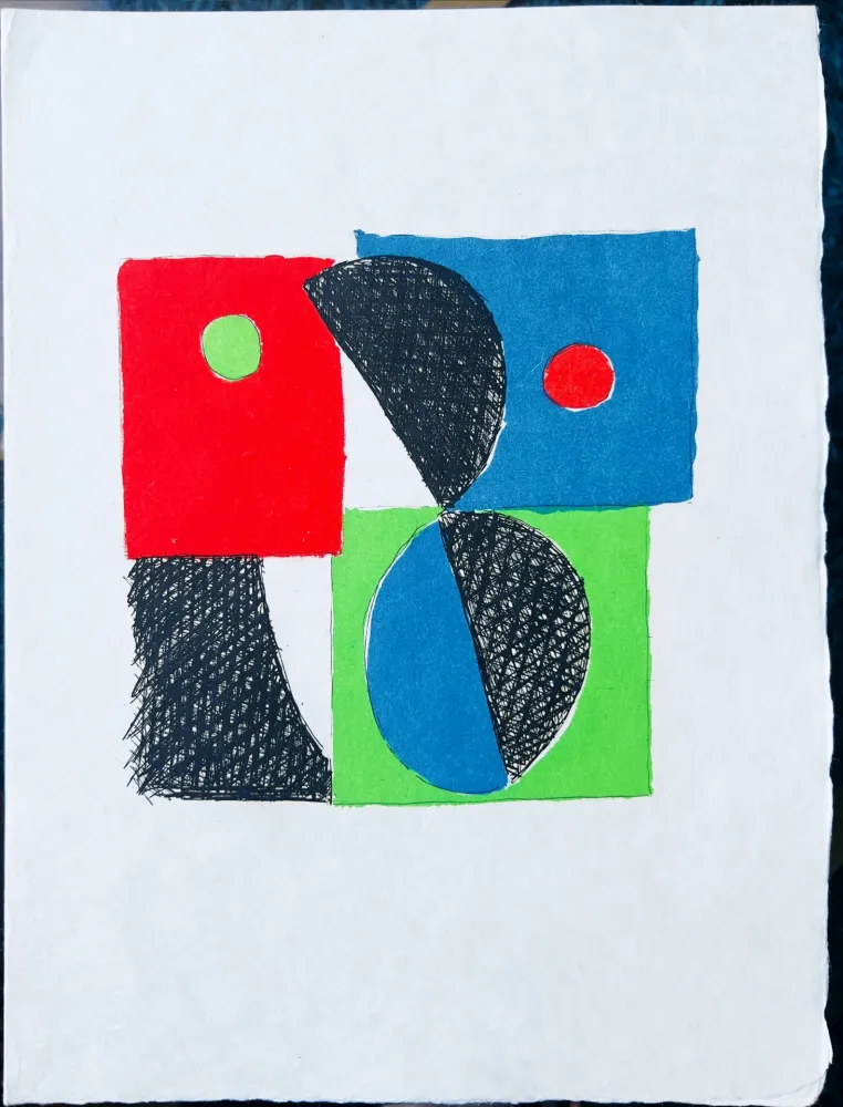 蚀刻版画 Delaunay - Juste Présent