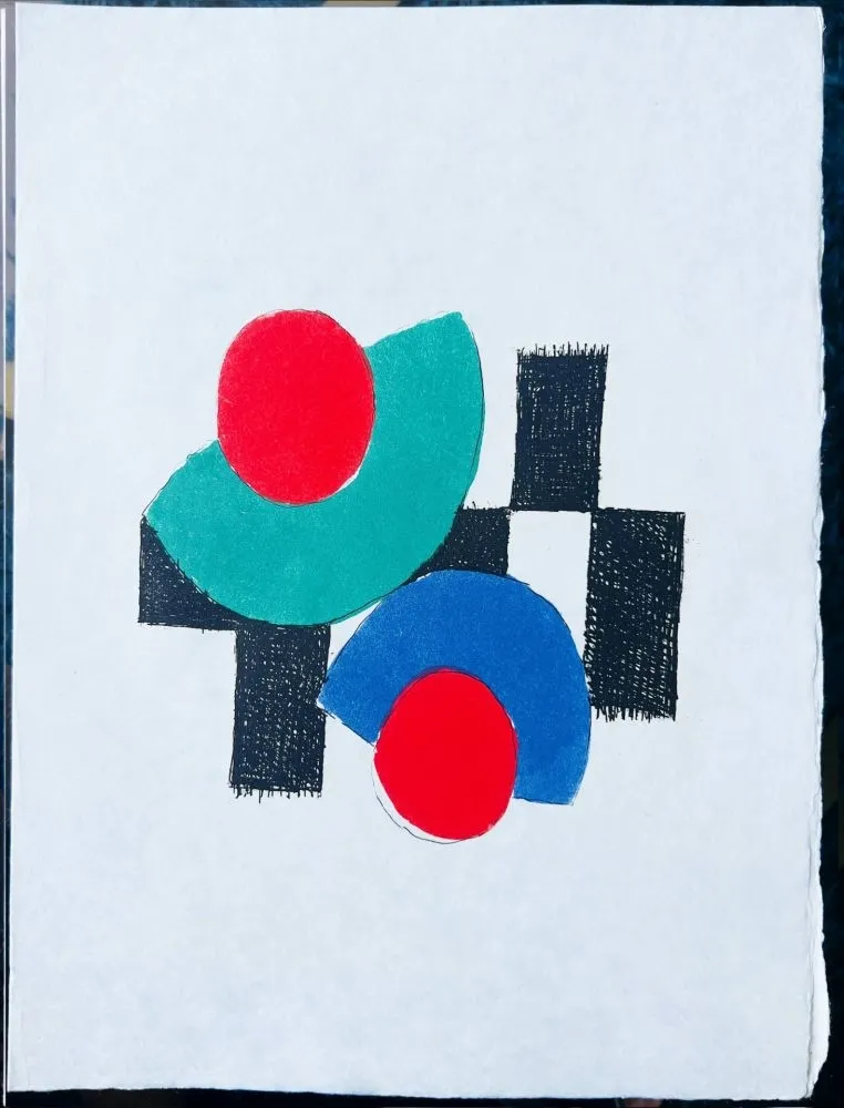 蚀刻版画 Delaunay - Juste Présent