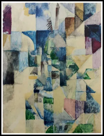 镂版印刷 Delaunay - LA FENETRE N°2