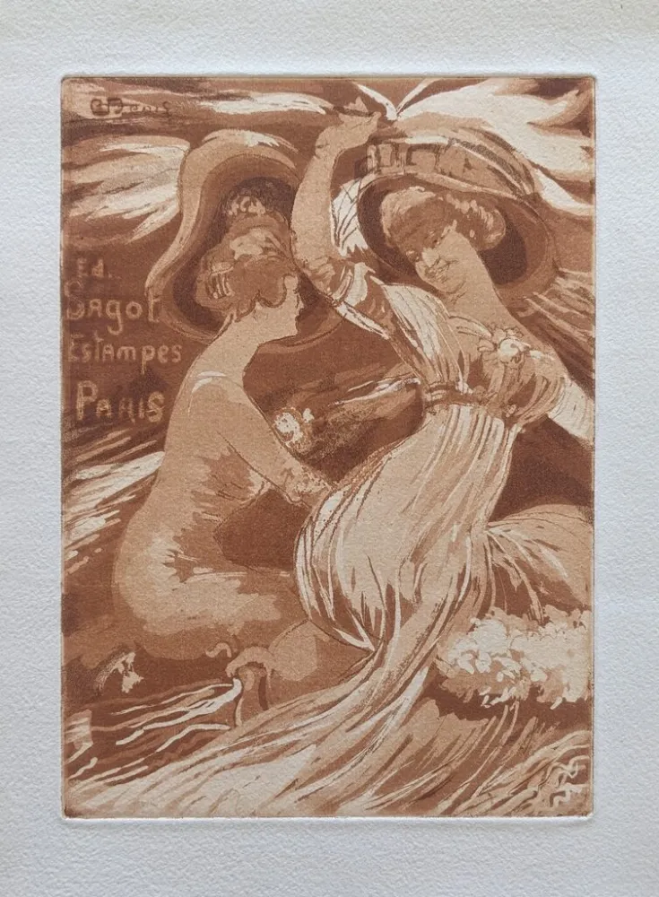 飞尘腐蚀法 Denis - Edmond Sagot Estampes Paris