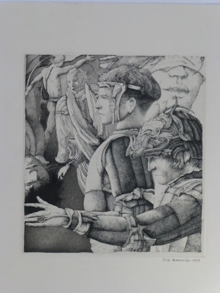 飞尘腐蚀法 Desmazières - Le songe de Malatesta