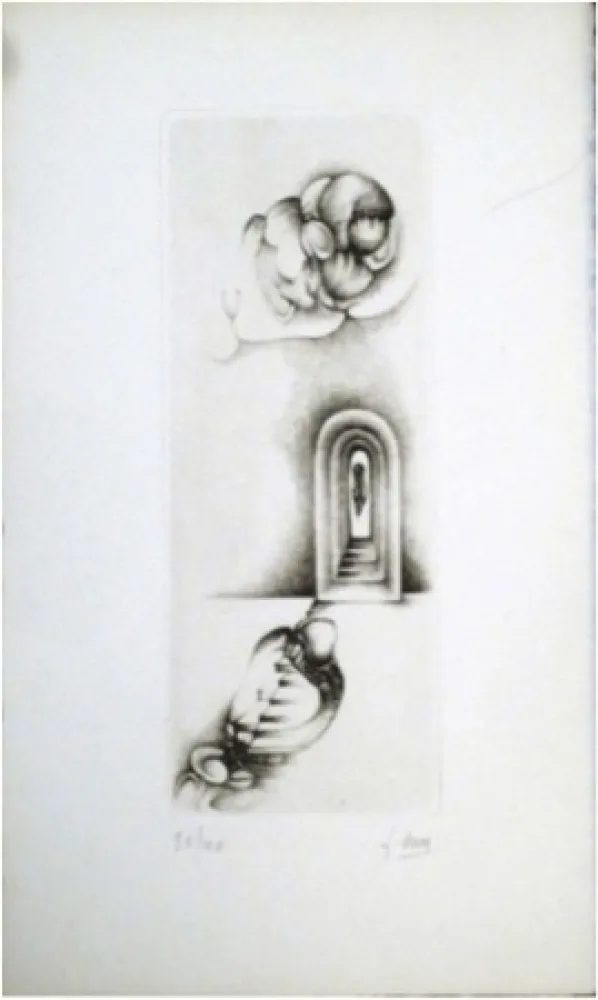 版画 Deux - Gris 4