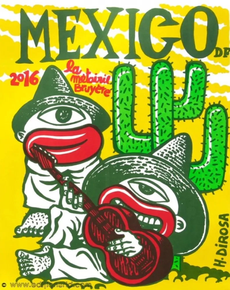 石版画 Di Rosa - Affiche Mexico