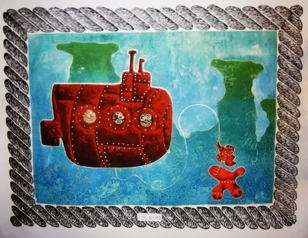 金刚砂版画 Di Rosa - Char