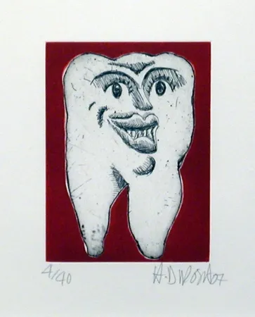 蚀刻版画 Di Rosa - Dent N°1