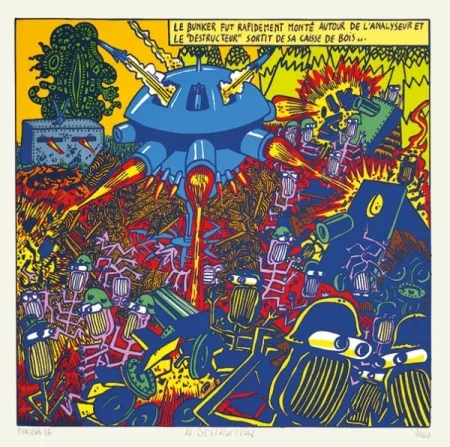 丝网印刷 Di Rosa - Le destructeur