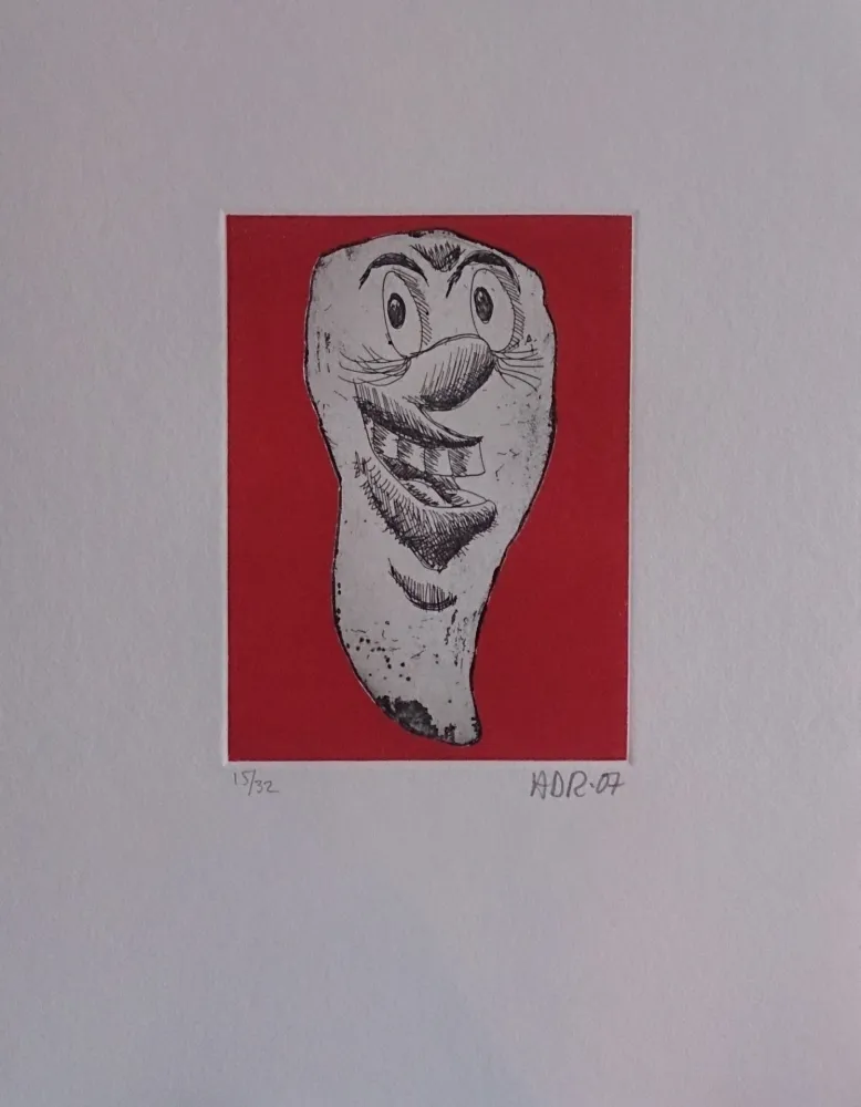 版画 Di Rosa - Les 32 dents