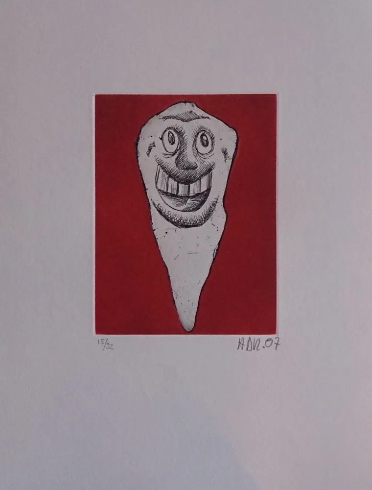 版画 Di Rosa - Les 32 dents