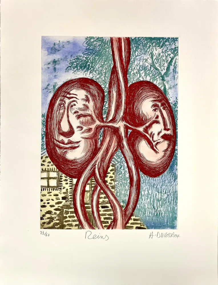 蚀刻版画 Di Rosa - Reins