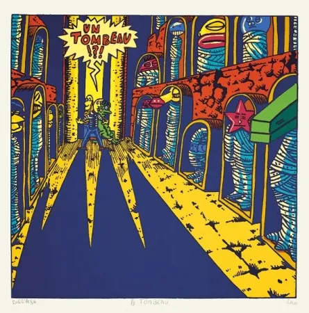 丝网印刷 Di Rosa - Un tombeau