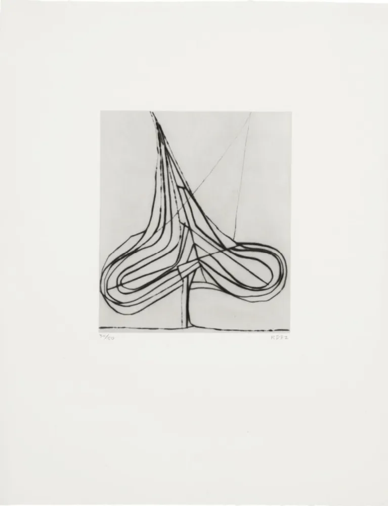 干刻版画 Diebenkorn - Spade Drypoint