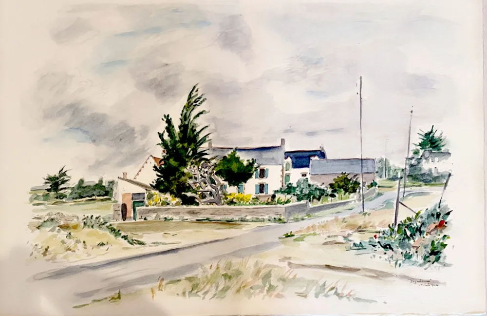 石版画 Dignimont - La Trinité-sur-Mer