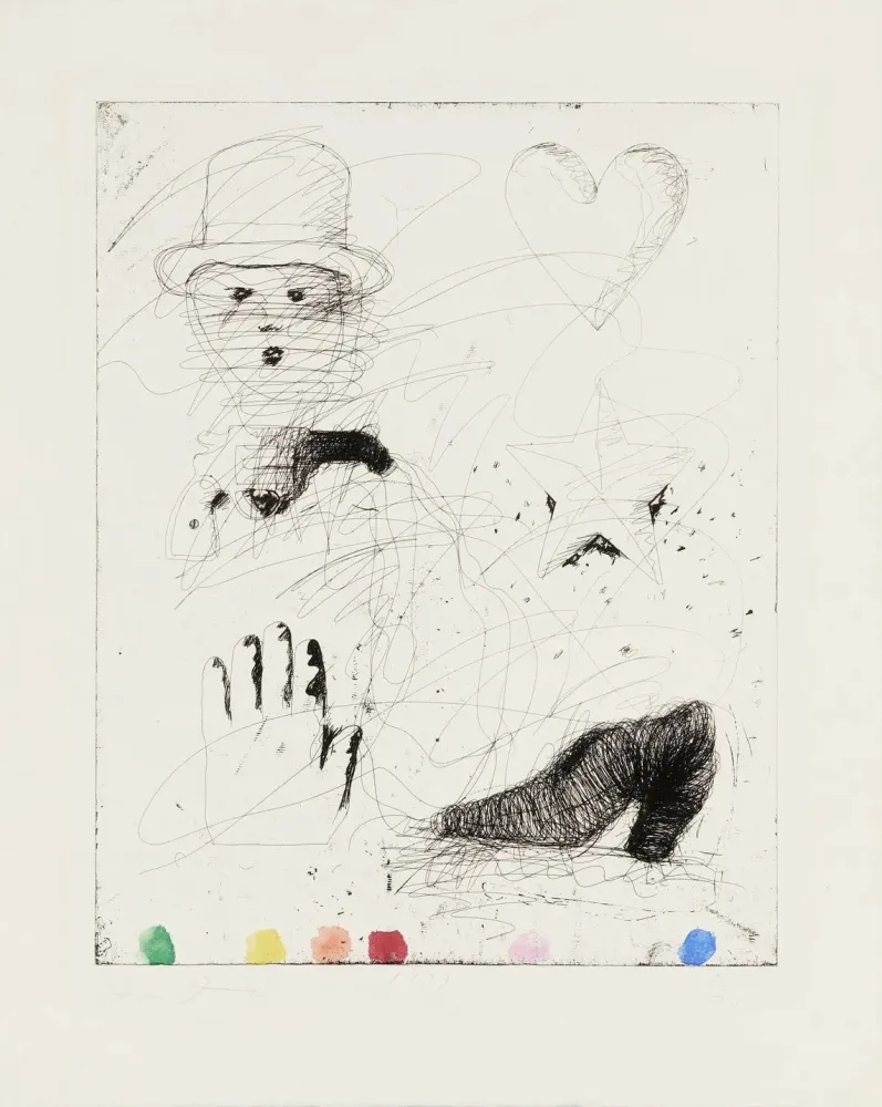 版画 Dine - The Realistic Poet Assassinated