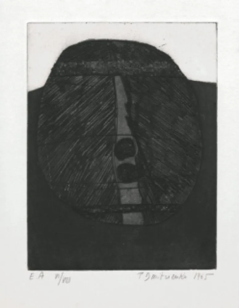 版画 Dmitrienko -  Tête archaïque