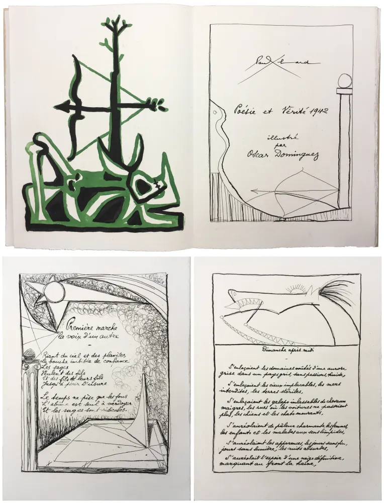 插图书 Dominguez - Paul Éluard : POÉSIE ET VÉRITÉ 1942. 31 gravures originales (1947)