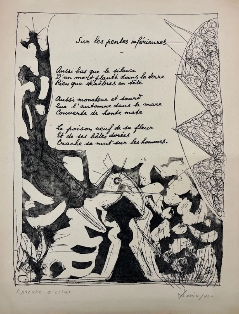 蚀刻飞尘法 Dominguez - Sur les penles inférieures