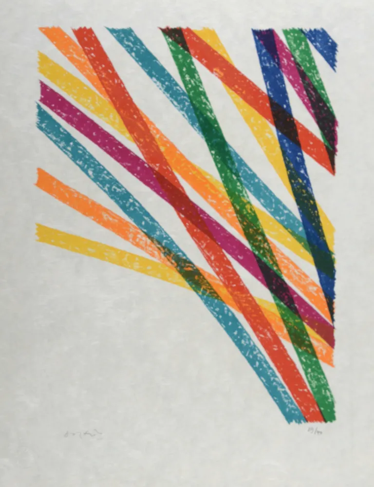 石版画 Dorazio - Composition (#D), 1976 - Hand-signed