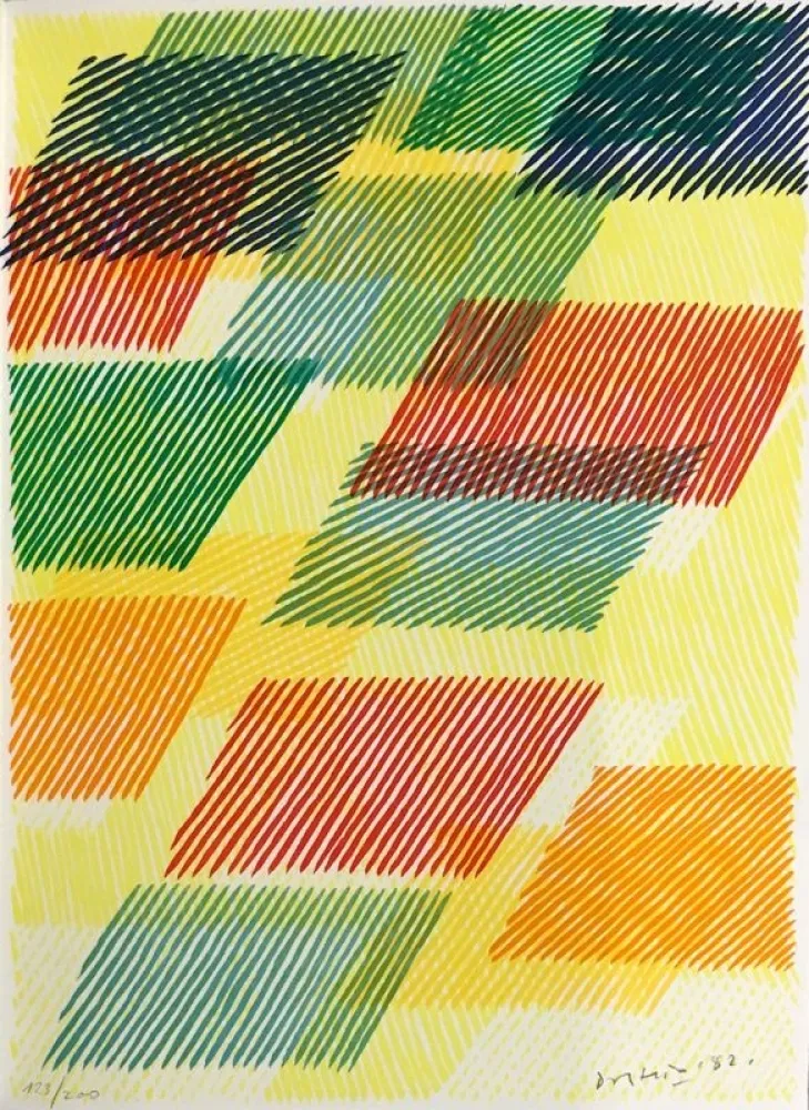 石版画 Dorazio - Erker-Treffen 4 