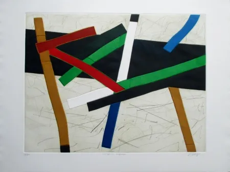 蚀刻版画 Dorny - Cartographie imaginaire