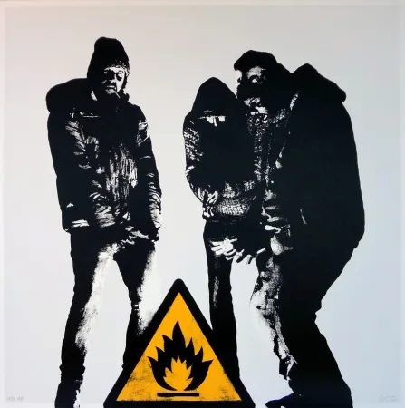 丝网印刷 Dot Dot Dot - Bumfire (white - AP)