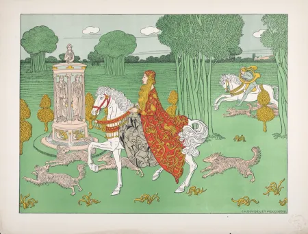 石版画 Doudelet - La Châtelaine, 1897