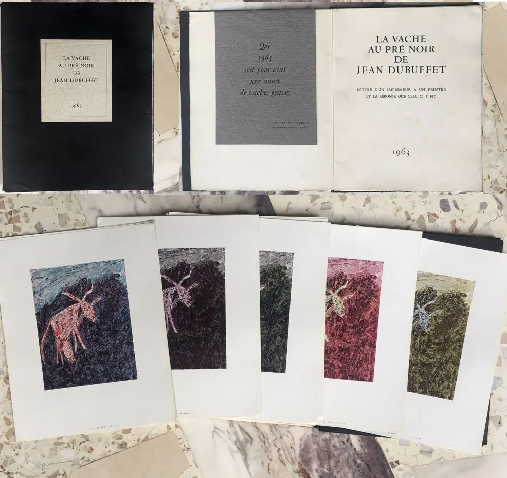 插图书 Dubuffet - LA VACHE AU PRÉ NOIR DE JEAN DUBUFFET. 1963.