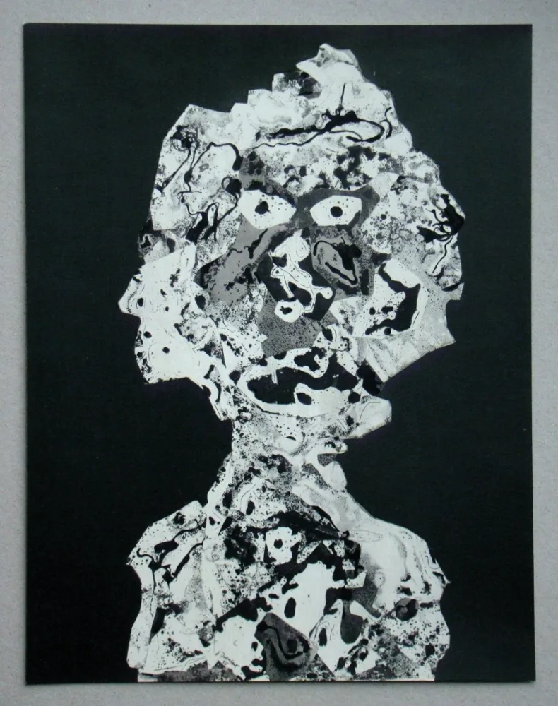 镂版印刷 Dubuffet - Personnage