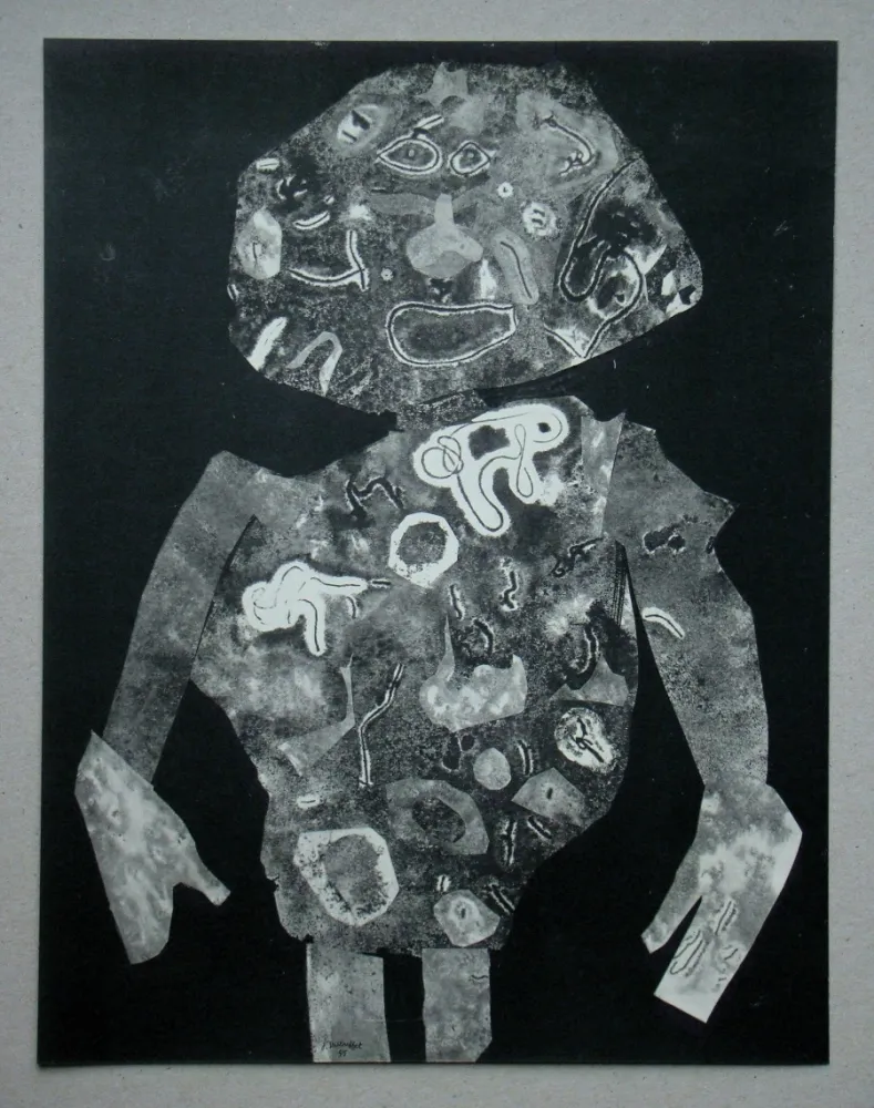 镂版印刷 Dubuffet - Personnage
