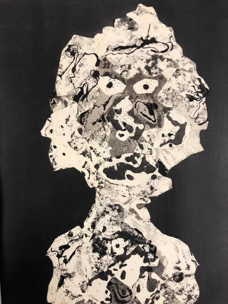 镂版印刷 Dubuffet - Personnage 1955 I