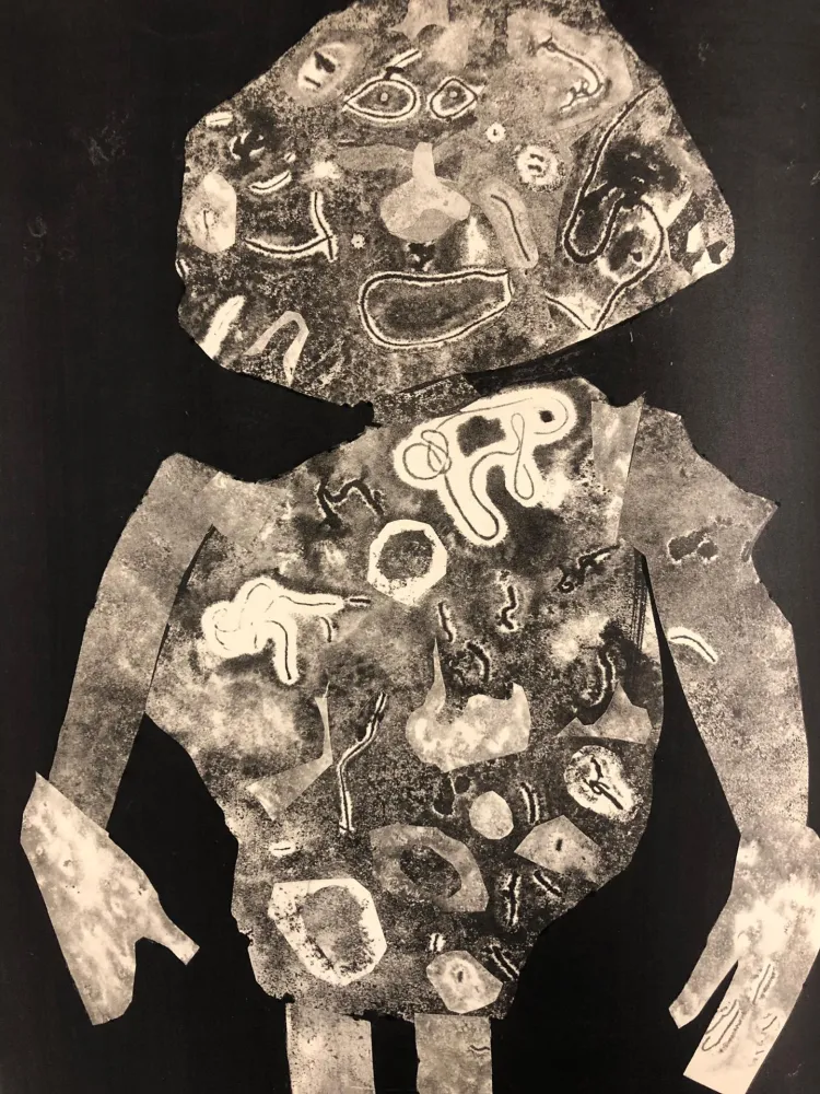 镂版印刷 Dubuffet - Personnage 1955 II