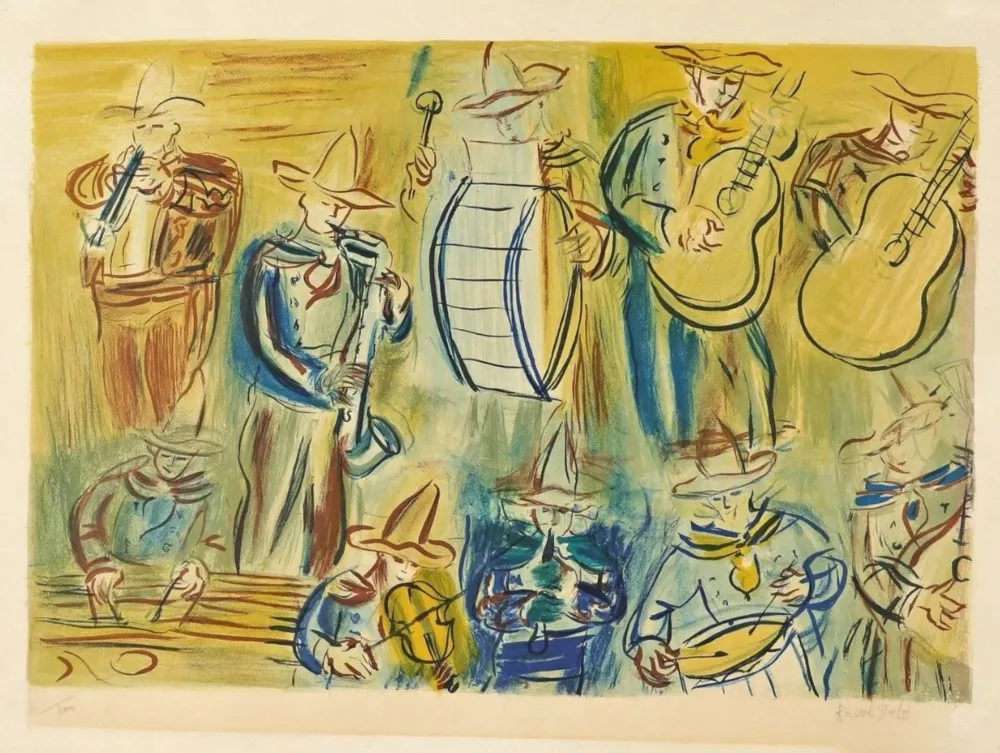 石版画 Dufy - Orchestra